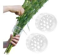 SVOCK 2 Piezas Spiral Ikebana Stem Holder, Soporte para Tallo de Flor en Espiral Transparente, Bouquet Twisterspiral Ikebana Stem Holder para Centros Decorativos de Mesa