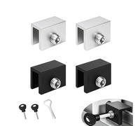 SVOCK 4 cerraduras corredizas para ventana, 10 mm, cortas y ajustables, para ventanas de seguridad para niños, restrictores de ventana, sin perforación, cerradura de seguridad para patio, hogar