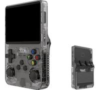 SVP Game - R36S Consola Retro Portátil 40.000 Juegos y 25 Emuladores Arcade PSP PS1 N64 NDS SN GB GBA GBC SNES NES CPS MAME Atari - Game Console, Videojuegos clásicos (Negro 128 GB)
