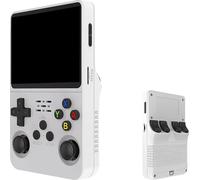 SVP Game - R36S Consola Retro Portatil PS1, n64, nDS, SuperN, GameB, Arcade, Atari, GBA, PSP Consola Portatil 40.000 Juegos Emulador Retro, Game Console, Videojuegos (Blanco 128 GB)