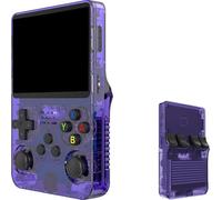 SVP Game - R36S Consola Retro Portatil PS1, n64, nDS, SuperN, GameB, Arcade, Atari, GBA, PSP Consola Portatil 15.000 Juegos Emulador Retro, Game Console, Videojuegos (Morado 64 GB)