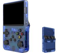SVP Game - R36S Consola Retro Portatil PS1, n64, nDS, SuperN, GameB, Arcade, Atari, GBA, PSP Consola Portatil 15.000 Juegos Emulador Retro, Game Console, Videojuegos (Azul 64 GB)