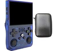 SVP Game - R36S Pro Consola retro portátil 128 GB con +18.000 Juegos +30 Emuladores PS1, PSP, N64, NDS, SuperN, GameB, GBA - Linux IPS 3.5" 4000mAh Consola de videojuegos portátil (Azul, 128 GB)