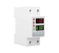 SVP716 110VAC 120VAC 40A 63A, carril DIN, pantalla Dual, relé protector de dispositivo de protección contra sobretensión y corriente de sobretensión ajustable(V A type,40A)