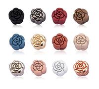 svpfuo 12 Piezas Imanes para Hijab, Pinzas Magnéticas para Hijab, Clip Magnético para Hiyab, Proceso Antioxidante, Adecuado para Arreglar Bufandas, Decorar Ropa y Evitar Transparencias