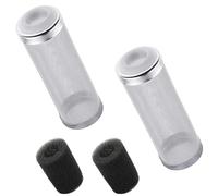 svpfuo 2 filtros de red para acuario, filtro de acero inoxidable, filtro de acuario, funda protectora para filtro de red, 2 unidades de protección de entrada y salida para piscinas de peces de algodón