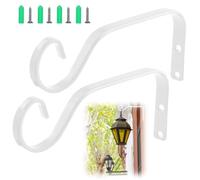 svpfuo 2 Piezas Soporte para Plantas Colgantes, Soporte para Cesta Colgante, Soporte de Cesta Colgante, es Adecuado para Colgar Plantas, Macetas, Lámparas de Pared, Decoraciones, Etc. al Aire Libre
