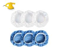 svpfuo 6 almohadillas de pulido de 240 mm, aptas para pulir vehículos, pulido de vidrio, descalcificación de muebles, limpieza de suelos, almohadillas de pulido de coches de microfibra, kit de pulido