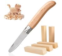 svpfuo 6 Piezas, Cuchillos Tallar Madera Niño, Para Principiantes | Set de 6 cuchillos de tallar madera para niños, mangos ergonómicos y seguros, introducción perfecta al bricolaje y arte