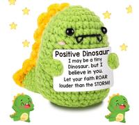 svpfuo Muñecas de Punto Dinosaurio, Figura de Peluche, Muñeca Positiva Tejida, Regalos Divertidos, Pequeños Regalos para Mujeres, Regalos para Amigas, Regalos para Niños, Regalos de Despedida