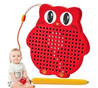 svpfuo Tablero de Dibujo Magnético, Pizarra Magnetica Infantil, Tablero de Dibujo para Niños, Forma de Búho, Juguete Educativo para Niños y Juego Magnético, Apto para Uso Escolar y Doméstico