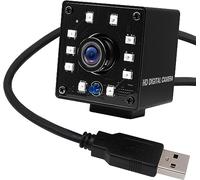 Svpro 1080P OV2710 CCTV Cámara de Vigilancia para Webcam Mini Infrarrojo Visión Nocturna USB Webcam HD 2 Megapixel con IR Cut y Junta de 10 Piezas