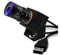 Svpro 2MP Global Shutter USB Camera 90 FPS Cámara de alta velocidad con zoom de 5 a 50 mm, enfoque manual Webcam para Glof Swing, 10 X zoom óptico cámara industrial USB Plug and Play