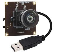 Svpro 2MP Global Shutter USB Kamera Board 90fps Hochgeschwindigkeits-Webcam Modul mit verzerrungsfreies 120 Grad Weitwinkel Llenlenamera 1920x1200 AR0234 Kamera für Computer,Laptop,Android Gerät