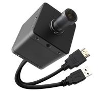 Svpro Cámara HDMI 4K 60 FPS USB 3.0 con enfoque manual, lente M12 de 94° (H) 5 mm y carcasa metálica, cámara IMX678 UVC de poca luz, compatible con Windows, Linux OS