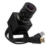 SVPRO Cámara USB 4K 60fps con lente de zoom manual de 2.8-12 mm, salida dual HDMI/USB3.0, H.264/MJPEG, cámara web con zoom óptico 4X para PC, Mac, Raspberry Pi, transmisión en vivo, videoconferencia