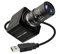 SVPRO Cámara USB de 16 MP con objetivo manual de 5 - 50 mm, zoom óptico 10 veces para ordenador portátil, Max 4656 x 3496, sensor IMX298, cámara industrial Machine Vision para Windows, Linux, Android