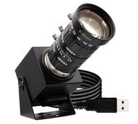 SVPRO Cámara USB de 48 MP con lente de zoom de 5 a 50 mm, ultra alta definición 8000 x 6000, cámara industrial profesional, cámara web de visión artificial para computadora, Raspberry Pi