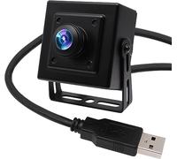 Svpro Cámara USB de 8MP ojo de pez de 180 grados ultra gran angular, cámara web de alta resolución 3264x2448 USB con carcasa de aluminio para la industria y el ordenador de PC..