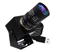 SVPRO Cámara web USB 1080P con zoom manual con teleobjetivo de 5 a 50 mm, cámara de computadora Full HD, cámara industrial de visión artificial, 100 fps/60 fps/30 fps para Windows, Mac, Linux, Android