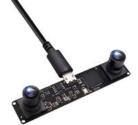 SVPRO Módulo de cámara estéreo USB 960P para 3D, VR, lente dual sincronizada, USB 2.0 sin controlador para Windows, Linux, Android, MacOS, placa de cámara web CMOS OV9712 para recuento de personas