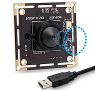 Svpro Módulo de cámara USB 1080P con Micphone IMX 323 Sensor H.264, cámara de luz baja, objetivo Pinhole de 3,7 mm para robot y proyecto industrial integrado, cámara web UVC USB 2.0 de alta velocidad
