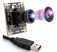 Svpro Módulo de cámara USB 1080P con micrófono, ultra gran angular Low Lux Cámara Board Machine Vision Cámara Industrial para Windows Linux Mac Android Raspberry Pi
