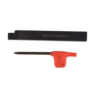 SVVCN1212H11 - Soporte de cincel longitudinal exterior (12 x 100 mm, para VCMT1103 VBMT1103 VCGT11, mano derecha, acero para herramientas de 35°, color negro)
