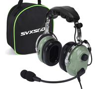SVXSODA Auriculares de aviación GA con reducción de Ruido para Pilotos, Principiantes, Estudiantes de PPL, voladores Casuales, pasajeros de Vuelo, Mantenimiento de aviación, tripulación terrestre