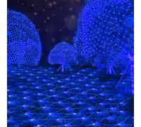 SVYHUOK Red de Luces Navidad Exterior, 3M x 2M 200 LED Cortina Luces Navidad Exterior, IP67 Impermeable Malla Luce Cortinas Natal 8 Modos para Arbustos, Jardín, Arbol de Navideña, Habitación, Balcón