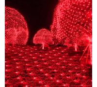 SVYHUOK Red de Luces Navidad Exterior, 3M x 2M 200 LED Cortina Luces Navidad Exterior, IP67 Impermeable Malla Luce Cortinas Natal 8 Modos para Arbustos, Jardín, Arbol de Navideña, Habitación, Balcón