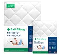SW Living sleepworks Acolchado Protector de colchón Cubre Colchón Antialérgica, Color Blanco, Funda Colchón 150x190, Protector Impermeable