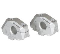 SW-Motech Adaptador manillar variable Ø 22mm/28mm VARIABLE, PLATA, 22 MM