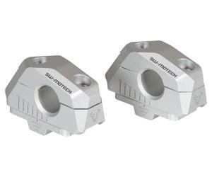SW-Motech Adaptador manillar variable Ø 22mm/28mm VARIABLE, PLATA, 22 MM