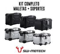 SW-Motech Juego completo de maletas TRAX ADV negro Incl. soporte, candado, bolsas