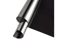 SW One Way Mirror Privacy Window Film, control de calor y anti UV adhesivo reflectante ventana tintado para el hogar y la oficina, 35.4 pulgadas x 10 pies, negro plateado