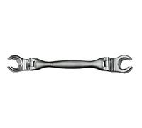 SW-Stahl 01488L-3 Llave de Estrella Doble con Bisagra, 12x13 mm | Herramienta manual tipo llave de tubo de doble articulación, medidas 12 x 13 mm, diseño ergonómico para taller.