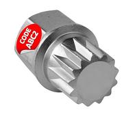 SW-Stahl 02382L-15 Adaptador ABC2 I adecuado para VW I Felgenschlösser Lösser I Radsicherung Felgenschloss Desmontaje herramienta I Felgenschloss Ausdreher I Felgensicherung Llave