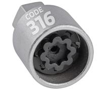 SW-Stahl 02385L Adaptador de Seguridad de Rueda n.º 316 para Mercedes | Llave de repuesto antirrobo de acero cromo vanadio, perfil hexagonal, compatible con vehículos desde 2012