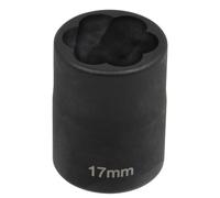 SW-Stahl 05545L-17 Llave de Vaso de Estrella de 17 mm con Enchufe 1/2"