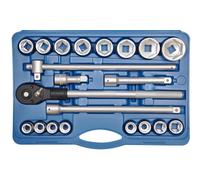 SW-Stahl 07660L Juego de llaves de vaso 21 piezas 3/4 pulgadas I maletín de herramientas calidad industrial I maletin de llaves de carraca