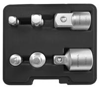 SW-Stahl 07920L Juego de 6 Llaves de Estrella de 1/4" a 3/4" | Kit de llaves de estrella abiertas y accesorios surtidos, juego de 6 piezas para taller mecánico y reparaciones