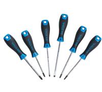 SW Stahl 32815L Juego de Destornilladores Planos, Phillips y Torx, 6 Piezas | Herramientas de mano con perfiles de ranura, estrella y perfil en T, kit manual profesional para diversos usos en taller