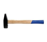 SW-Stahl 50109L Martillo de Cerrajero de 2 kg con Mango de Madera | Herramienta industrial con cabeza de 2000 g y longitud de 400 mm, ideal para talleres y uso profesional intensivo