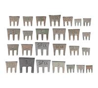 SW-Stahl 50128L Juego de 25 Cuñas para Martillos - Repuesto de Acero