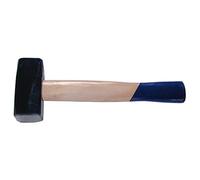 SW-Stahl 50204L Mazo de 2000 g - Martillo de Cara Cuadrada con Mango | Herramienta manual tipo maceta de 2 kg ideal para construcción y albañilería, robusta con cabeza de acero forjado.