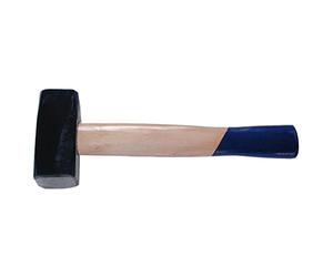 SW-Stahl 50204L Mazo de 2000 g - Martillo de Cara Cuadrada con Mango | Herramienta manual tipo maceta de 2 kg ideal para construcción y albañilería, robusta con cabeza de acero forjado.