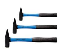 SW STAHL Juego de Martillos de Cerrajero de Fibra de Vidrio, 3 Piezas | Set de 300g, 500g y 800g con mango de fibra de vidrio ergonómico, resistente y antideslizante para taller y hogar