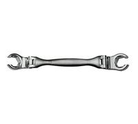 SW-Stahl Llave para Tuberías de Freno, 10 x 11 mm, Doble Boca Abierta | Herramienta profesional de acero cromo vanadio ideal para racores de tubería, sistemas hidráulicos y frenos de coche