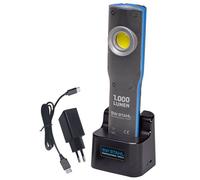 SW-Stahl S9790 - Linterna de trabajo (base de carga, LED, 1200 lúmenes, carcasa metálica), color azul y negro